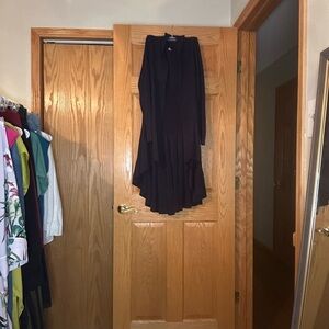 ONE WORLD Blue Asymmetrical Midi Skater Cardigan